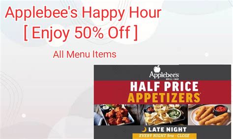 25 domestic beers on tap, 3. . What time is applebees happy hour
